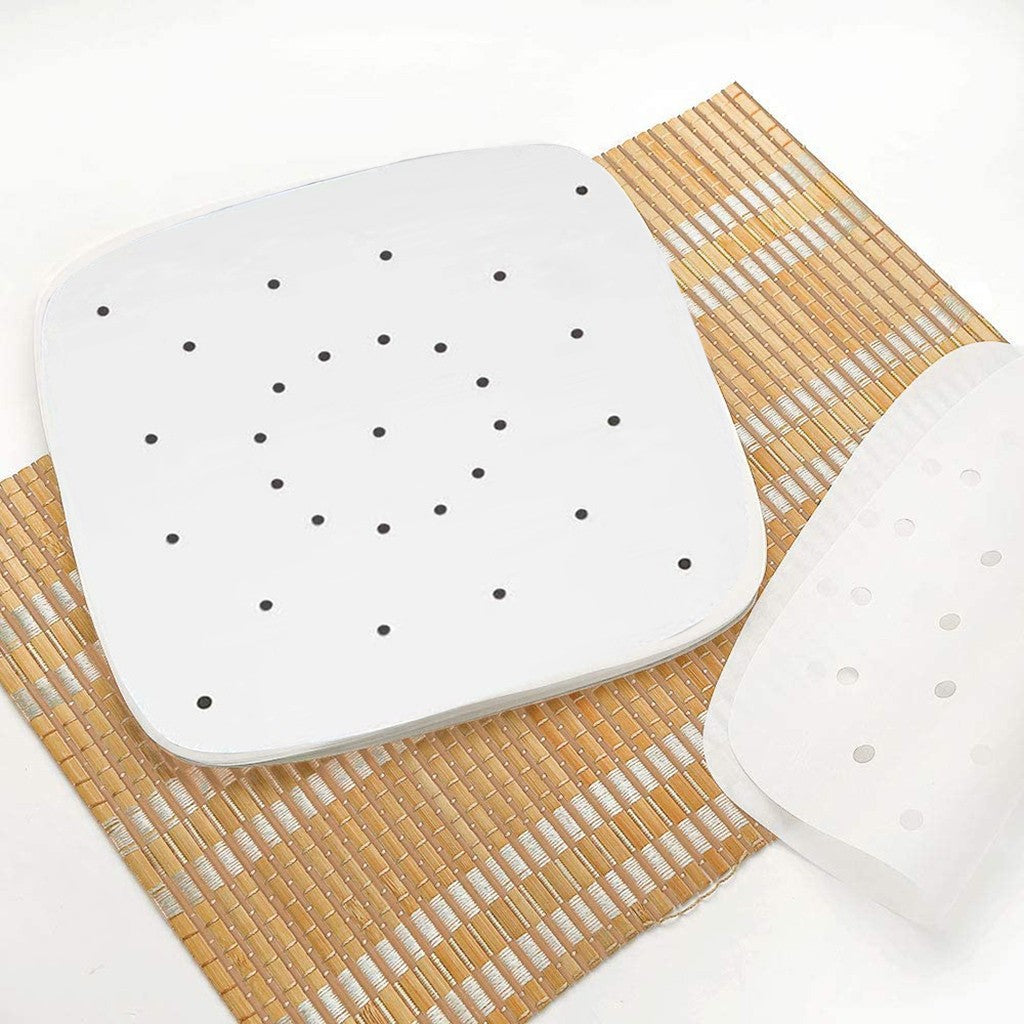 100PCS Oil Absorbing Paper Perforated Paper for Air Fryer Streamer Pans BBQ grill accessories gloves mat apron brush barbecue decor